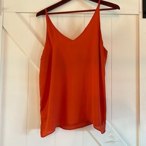 Orange tank top size medium